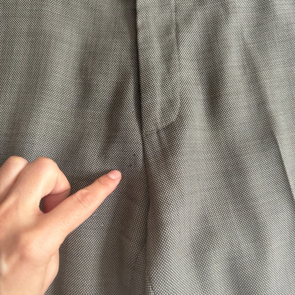 Banana Republic Tailored Slim Fit Wool Dress Pants Grey 31x30